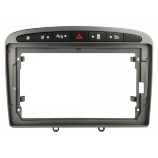 ATD RFP-22353 Perfect Fit 9" HU Screen Fascia Panel Trim For Peugeot 308 408 (2007-2021)