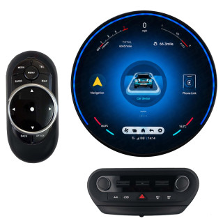 PBA MI3690E 11.8" Circular Radio Android Auto & OS CarPlay For Mini Countryman F60 NBT & EVO