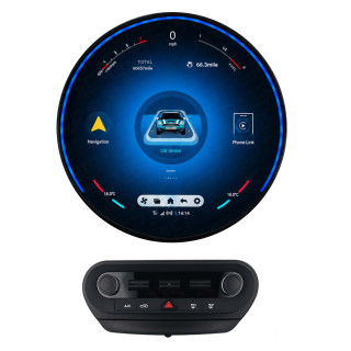 PBA MI3690H 11.8" Circular Radio Android Auto & OS CarPlay For Mini Countryman F60 NBT & EVO