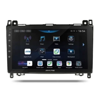 Alpine INE-AX809 Perfect Fit 9" CarPlay Android Auto Head Unit Kit For Mercedes VW (2005-18)