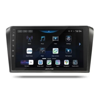 Alpine INE-AX809 Perfect Fit 9" CarPlay Android Auto Head Unit Kit For Mazda Mazda3 (2003-2009)