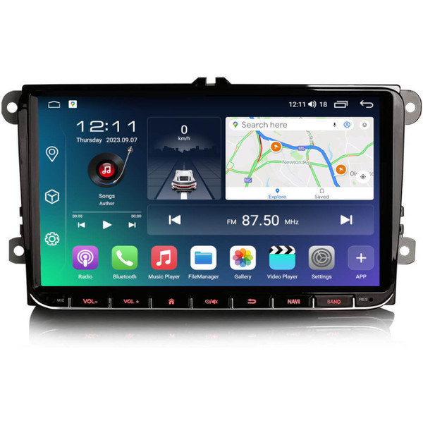 9-Inch Android 12 Car Stereo For VW Jetta – GPS, WiFi, Bluetooth, Wireless Carplay, AHD Camera