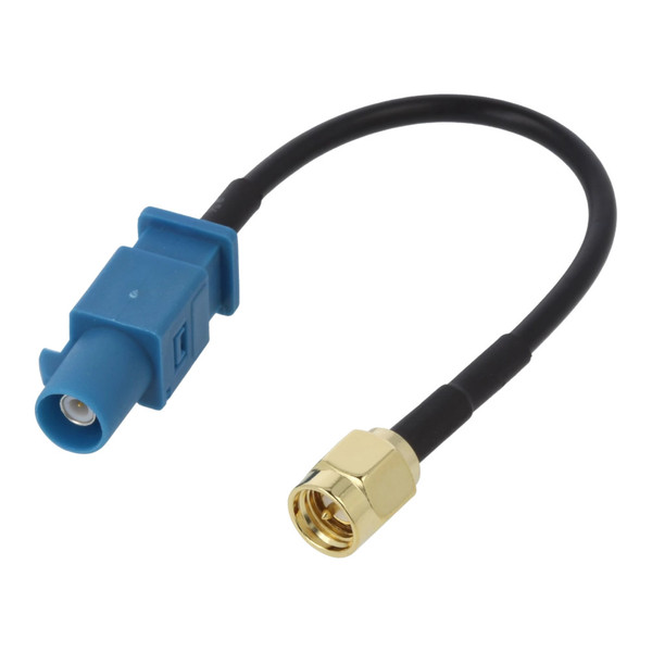 ATD FAK-21022 Male SMA To Male Universal Blue Fakra GPS Aerial Adaptor Retention Cable VW Skoda