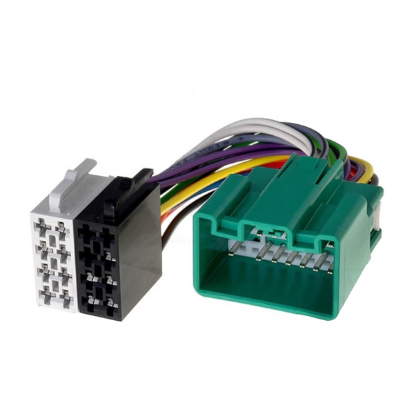 ATD ISO-12032 ISO Radio Harness Adaptor For Various Volvo Models With Single Green Connector Block