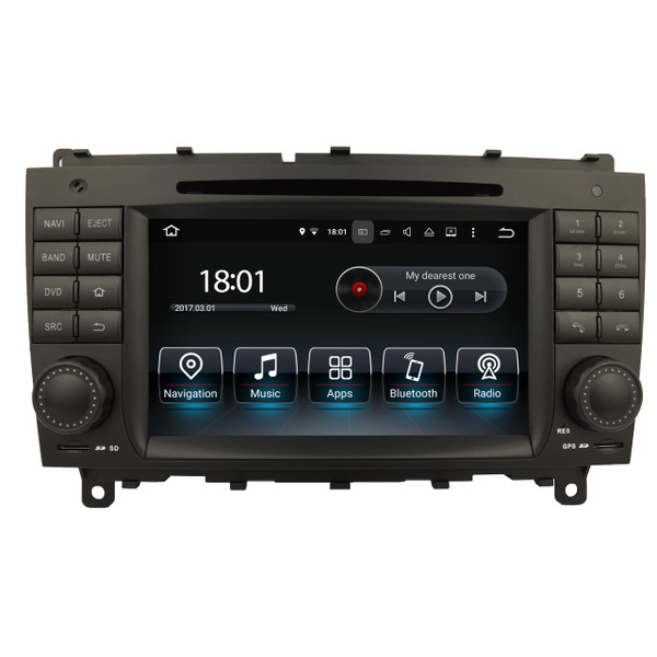 PbA ME5812B 7" Android GPS SatNav Radio For Mercedes CLK A209 C209 With 254mm Becker