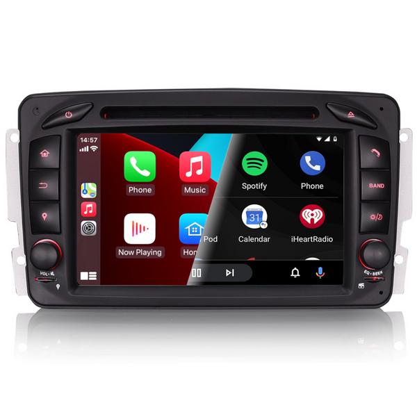 PBA A85PRO-63C 7" Android Auto Sat Nav GPS CarPlay Radio For Mercedes A-Class CLK C-Class Vito