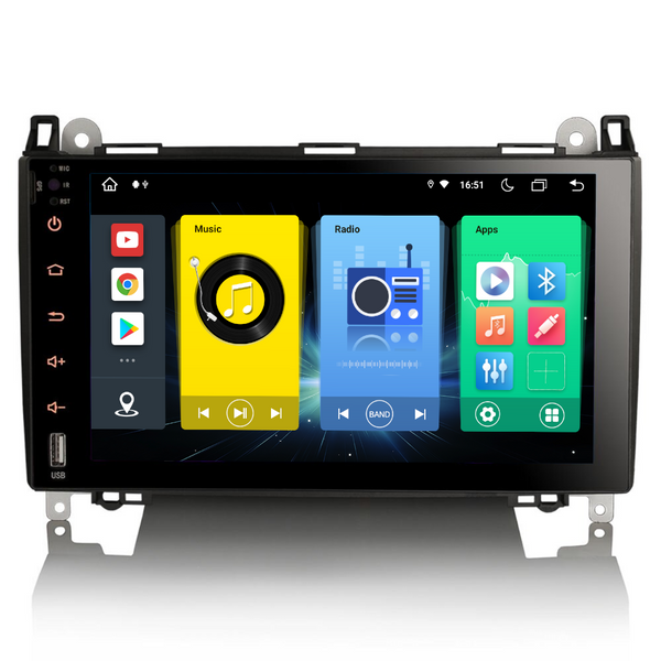 PBA A89PRO-92B 9" Android Auto SatNav CarPlay Radio For Mercedes Sprinter VW Crafter