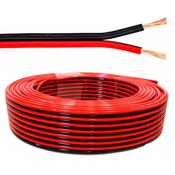 ATD WSC-80402 100m Roll  2 Core 24/0.2 Automotive Speaker Cable Red & Black Oxygen-Free Copper