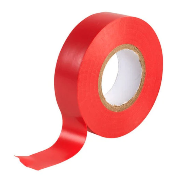 ATD WSC-80100 Red PVC Adhesive Heat Resistant Durable Electrical Insulation Tape 19mm x 20m