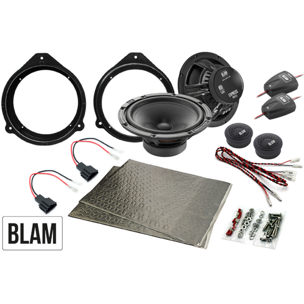 BLAM RELAX Complete Fitting Kit For Audi A3 A4 TT High Quality 2-Way Component Speaker