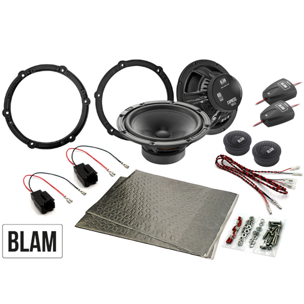 BLAM EXPRESS Complete High Quality Speaker Upgrade Kit For PSA Groupe 165mm (6.5 Inch)