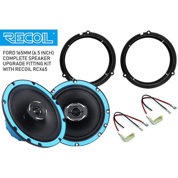 SFK-FOR1-RCX165 Recoil Complete Speaker Fitting Kit For Ford Fiesta Focus Ranger Transit 165mm