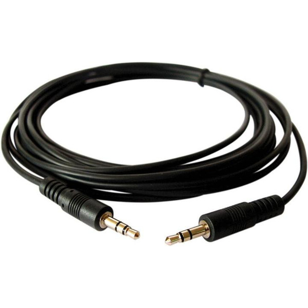 ATD AUX-24360 Gold 3.5mm to 3.5mm AUX-In Jack Audio Transfer Cable Lead For Smart Phones 3m