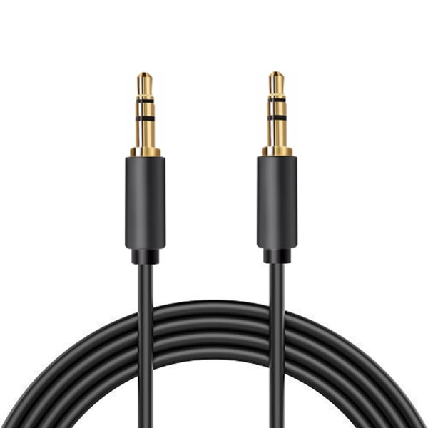 ATD AUX-24361 Gold 3.5mm to 3.5mm AUX-In Jack Audio Transfer Cable Lead For Smart Phones 5m