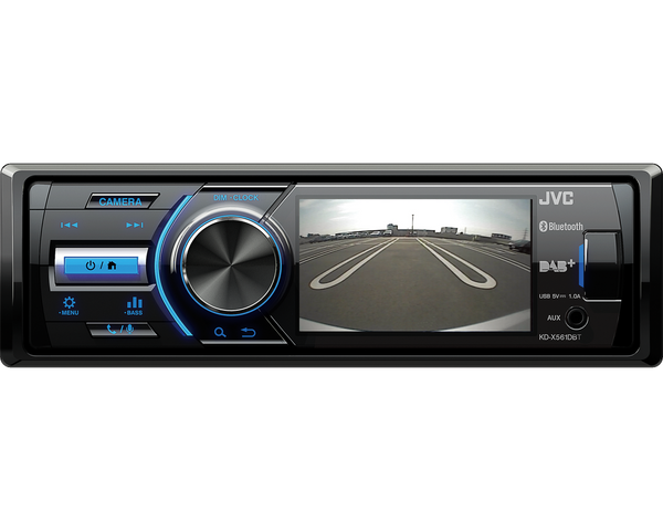 JVC KD-X561DBT Digital Media Receiver with 3" TFT Screen Rear-View Camera Input DAB+ Tuner JVC KD-X561DBT Digital Media Receiver with 3" TFT Screen Rear-View Camera Input DAB+ Tuner