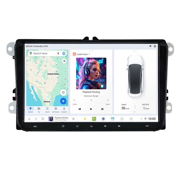 9" DUDU7 Android 2K QLED Head Unit With 12GB RAM 512GB ROM CarPlay SatNav For VW Seat Skoda 9" DUDU7 Android 2K QLED Head Unit With 12GB RAM 512GB ROM CarPlay SatNav For VW Seat Skoda
