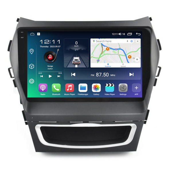 PBA HY2166A Android S10 QLED Head Unit CarPlay Auto Nav GPS For Hyundai Santa Fe (2013-2016)