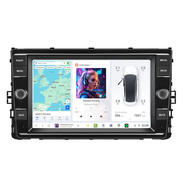 8" DUDU7 18DZ Android Head Unit 12GB 512GB CarPlay SatNav For VW & Skoda MQB MIB2.5 T6.1 8" DUDU7 18DZ Android Head Unit 12GB 512GB CarPlay SatNav For VW & Skoda MQB MIB2.5 T6.1