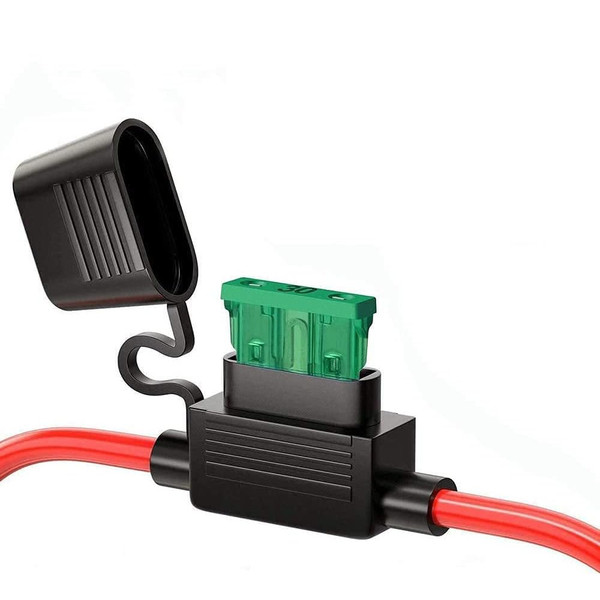 ATD FHF-83102 Waterproof 30A Blade Type InLine Standard Size Fuse Holder Case Replacement ATD FHF-83102 Waterproof 30A Blade Type InLine Standard Size Fuse Holder Case Replacement