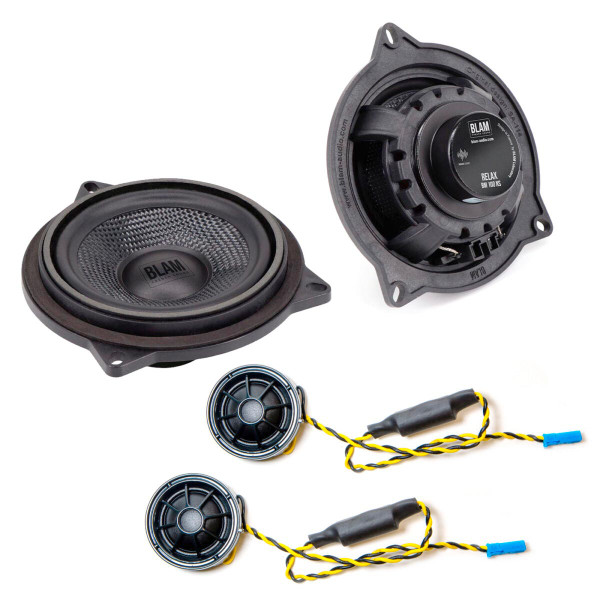 BLAM Relax BM100NS 4" (100mm) Component Speakers Bespoke Fit Kit For BMW & MINI BLAM Relax BM100NS 4" (100mm) Component Speakers Bespoke Fit Kit For BMW & MINI