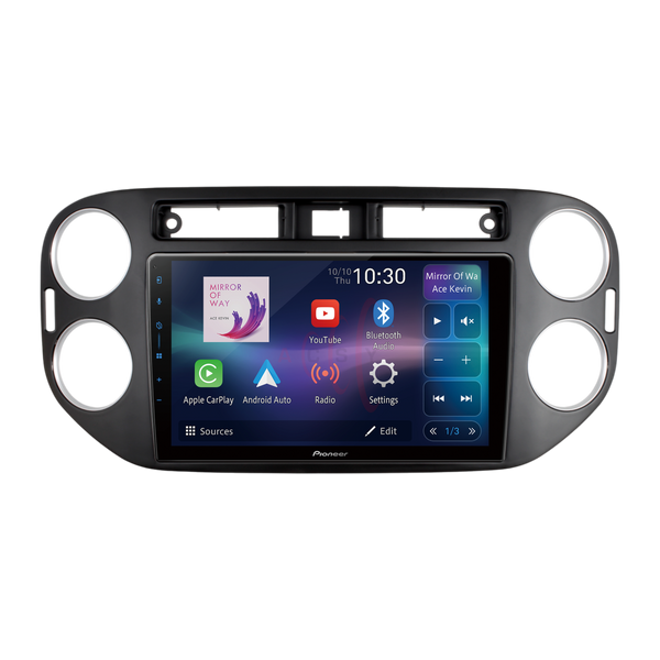 Pioneer SPH-PF97BT Perfect Fit CarPlay Android Auto 9" Radio For VW Tiguan MK1 (PQ) In Black