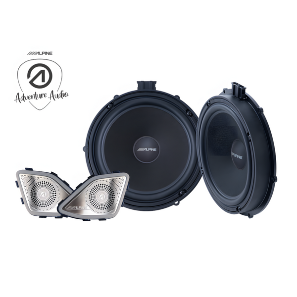 Alpine SPC-108T6 2-Way 200mm 8" Component Speaker System VW Transporter T6 Front Doors