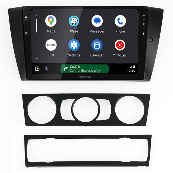 Kenwood DMX80AXS Perfect Fit 9" Radio Android Auto & CarPlay For BMW 3 Series (2005-2013)