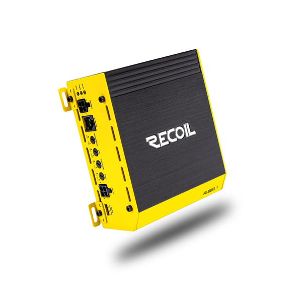 Recoil RL680.1 Class-D Mono Car Audio Amplifier 680 Watts RMS 1 Channel 1 Ohm / 500 Watts RMS