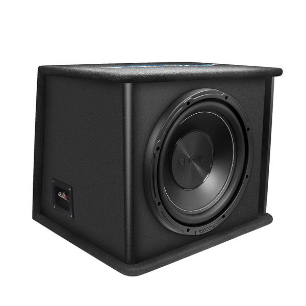 Recoil RS10 Echo Series Single 10" Preloaded Vented Subwoofer Enclosure 250W RMS / 500W