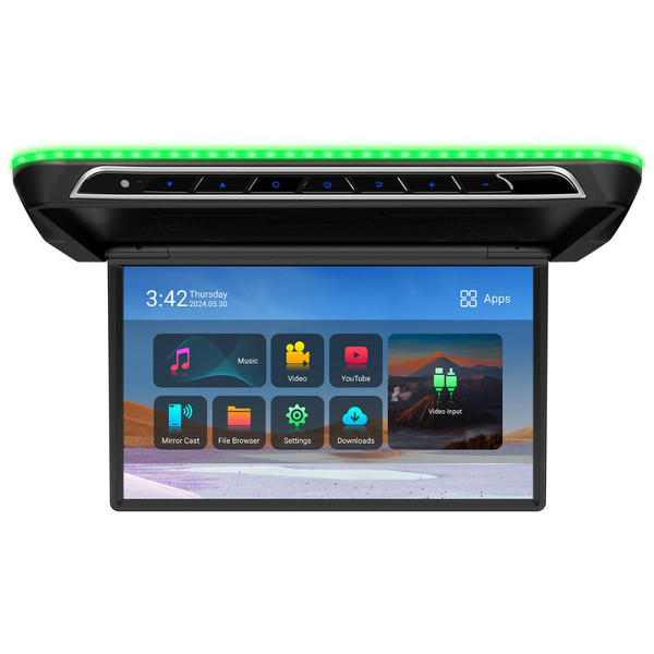 Xtrons CM171AM 17.3 Inch Motorised Android Car Roof Mounted Monitor Auto Flip-Down Full HD IPS Overhead Player with Octa-Core Performance