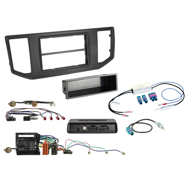 ACV 621320-26-1 Double DIN HU Fitting Installation Kit With Pocket For MAN TGE & VW Crafter