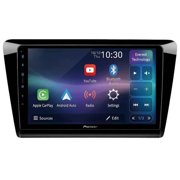 Pioneer SPH-PF97BT Perfect Fit SK07 9" Head Unit CarPlay BT Radio For Skoda Rapid (2013-2019)