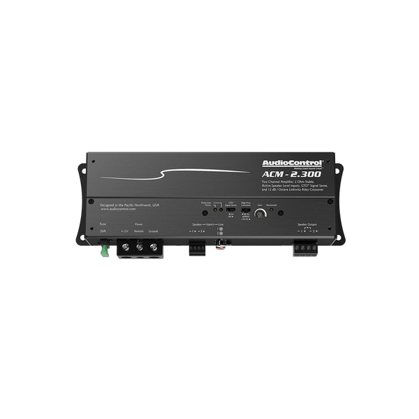 AudioControl ACM-2.300 2-Channel Car Amplifier 300W RMS Compact High-Performance Durable Build