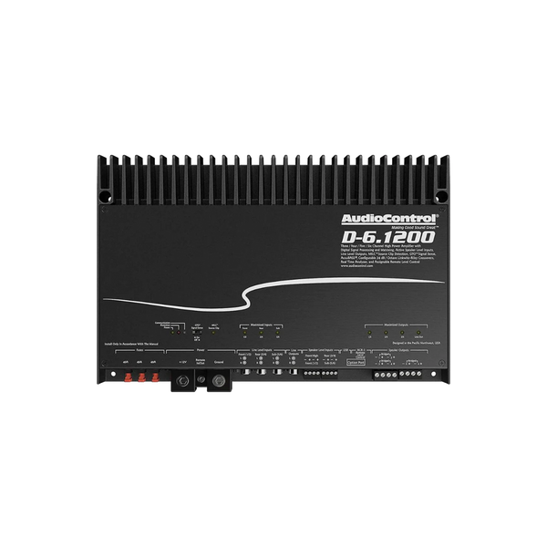 AudioControl D-6.1200 6-Channel DSP Amplifier 1200W RMS Built-in Matrix DSP OEM Integration