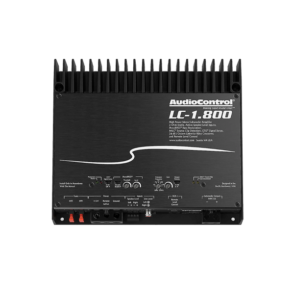 AudioControl LC-1.800 Monoblock Subwoofer Amplifier 800W RMS High Power AccuBASS®