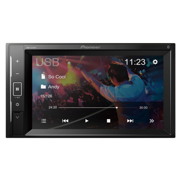 Pioneer DMH-A240BT Double DIN 6.2" Resistive Touchscreen BT Radio USB WebLink Mirroring