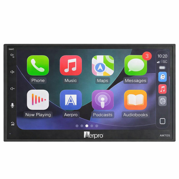 Aerpro AM705 6.8" Double DIN Head Unit Radio USB BT Wireless CarPlay & Android Auto Stereo