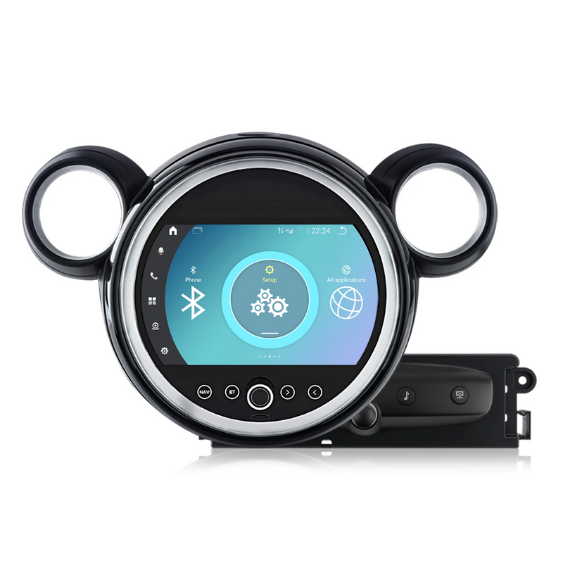 PBA MI80GXC 9" Circular Radio Android Auto & OS CarPlay Radio For Mini Paceman & Countryman