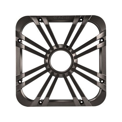 Kicker KA11L710GLC 10" Square Charcoal LED Subwoofer Grill Cover for Solo Baric L7 Subs