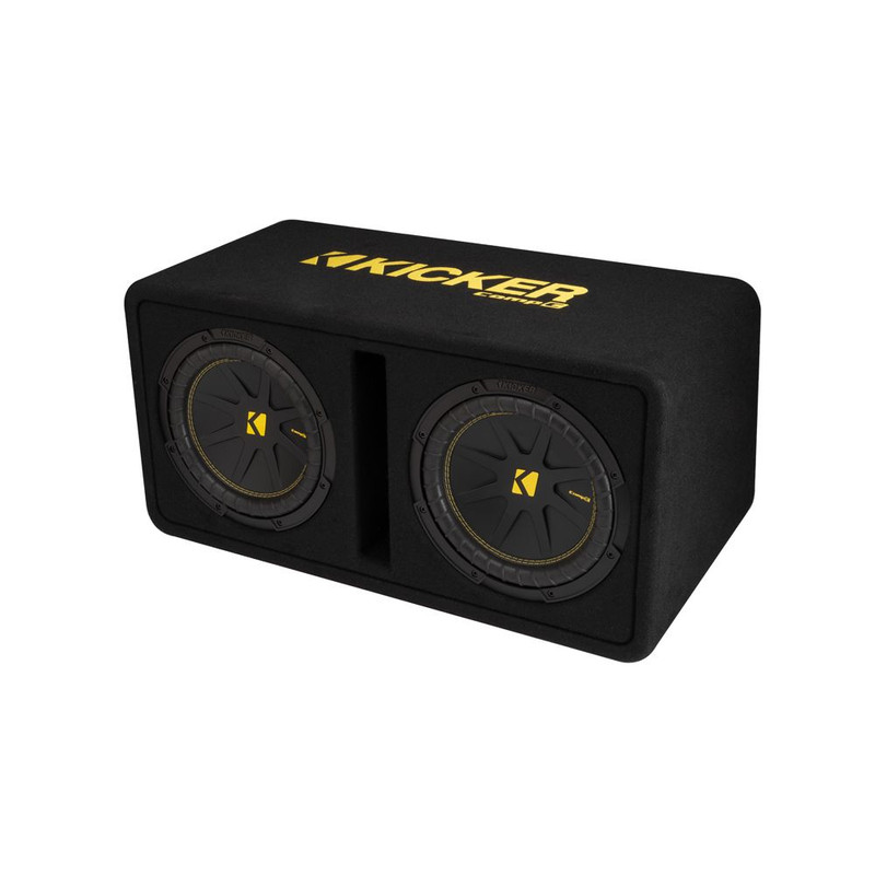 Kicker KA50DCWC102 CompC Dual 10" Ported Loaded Subs Enclosure 2 Ohm 500W RMS