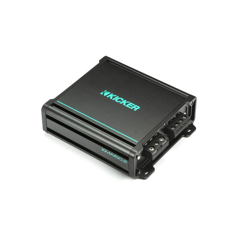 Kicker KA48KMA1502 Marine 150W 2 Channel Class A/B Full-Range Amplifier 12dB Crossover