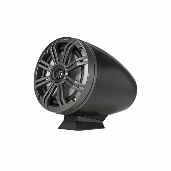 Kicker KA46KMFC65 KM 6.5" 65W  RMS Marine Coaxial Tower Surface  Mount 4Ω LED Speakers