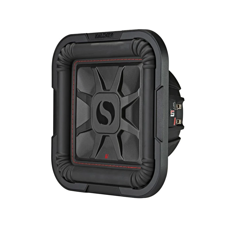 Kicker KA46L7T104 Solo Baric L7T 10" Thin Profile Square Dual Voice Coil Subs 4Ω Audio System