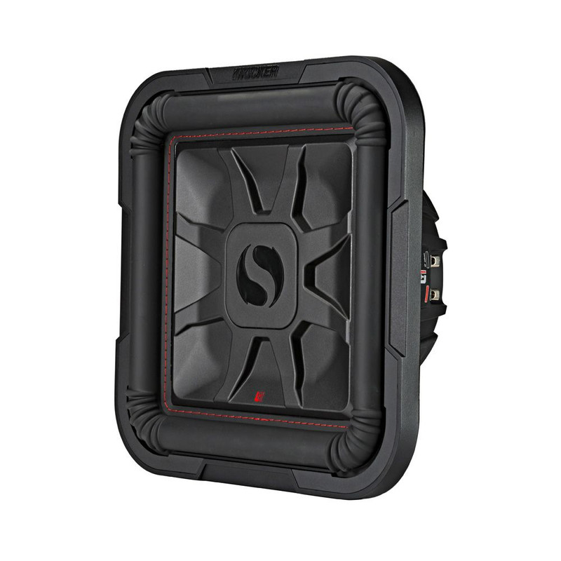 Kicker KA46L7T124 Solo Baric L7T 12" Thin Profile Square Dual Voice Coil Subs 4Ω Audio System