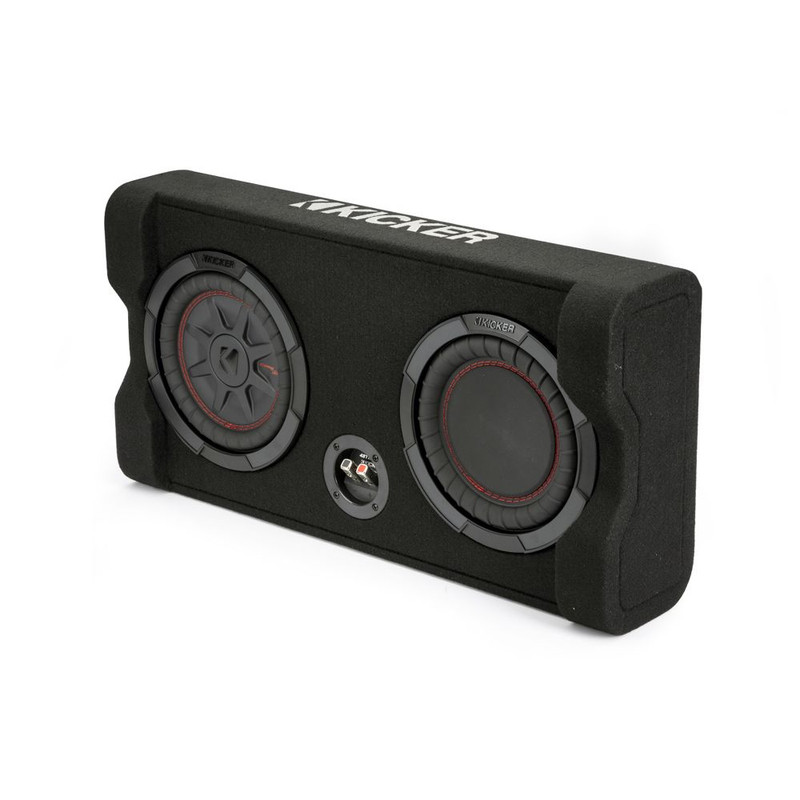 Kicker KA48TRTP82 CompRT 8" Down Firing Loaded Enclosure 2 Ohm 300W RMS Bass Pro Audio