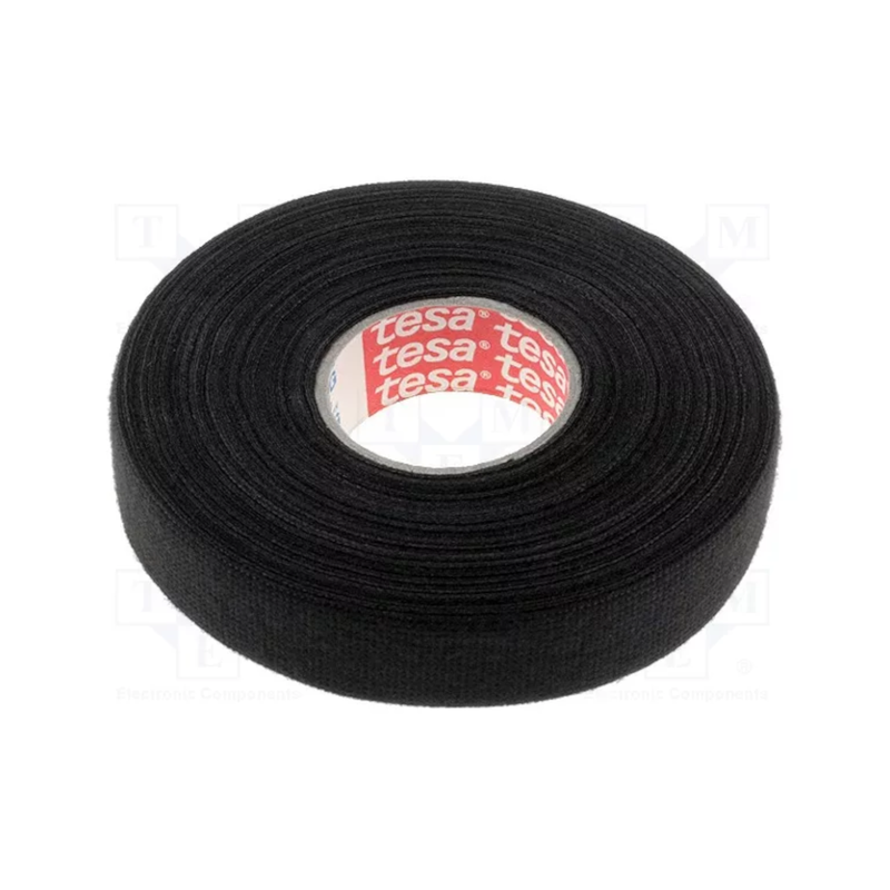 ATD WSC-82519 25 Metre 19mm Abrasion Resistant TESA Adhesive Fleece Harness Cloth Tape