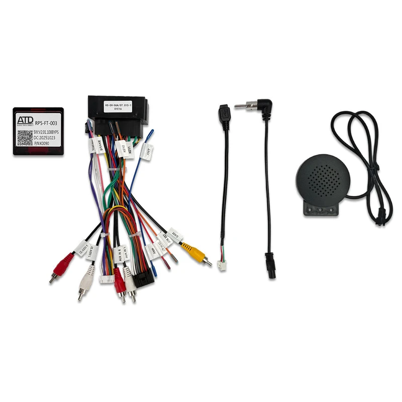 ATD ARL-63600 Android 16-Pin Canbus Decoder Harness For Fiat 500X With PDC Retention