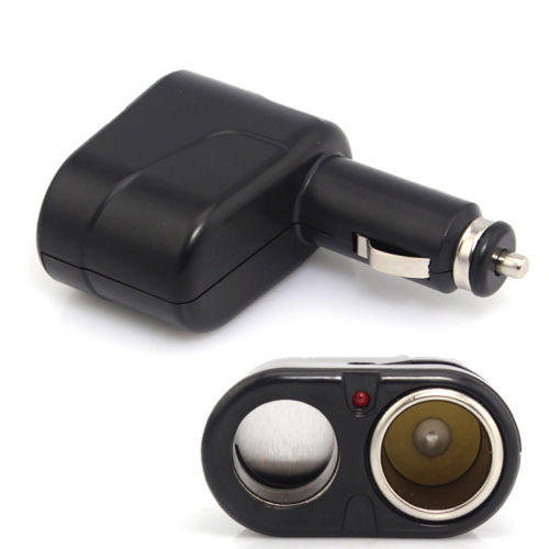 ATD CGS-95761 12v 2 Way Splitter Cigar Lighter Socket Double Car Cigarette Lighter Power Socket