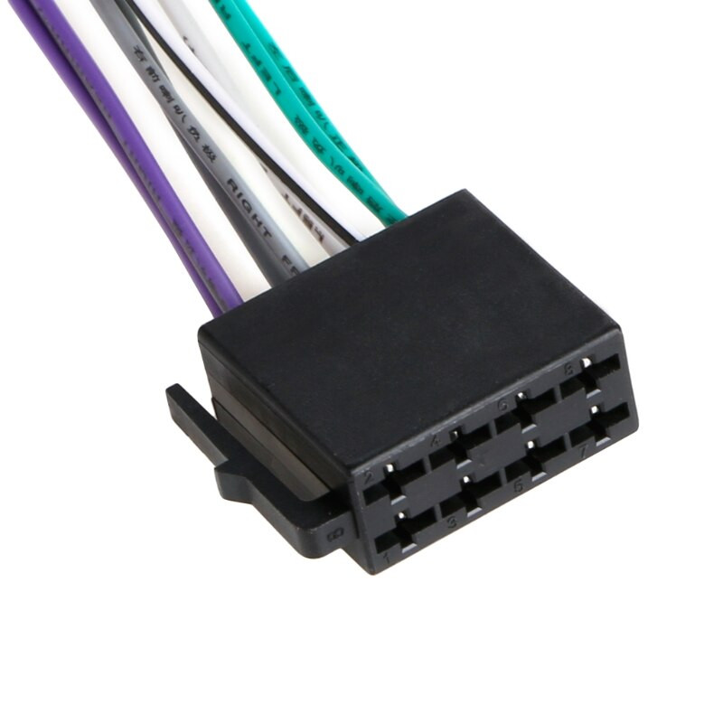 Iso Adapter Computer ATD ISO-12001 Universal Male ISO Radio Plug Adapter Wiring Harness Loom ...