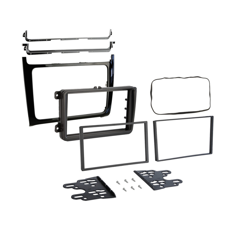 ATD RFP-11539 Car Radio Fascia Panel Double DIN For VW Polo Mk5 Facelift (2014-2020) Gloss Black